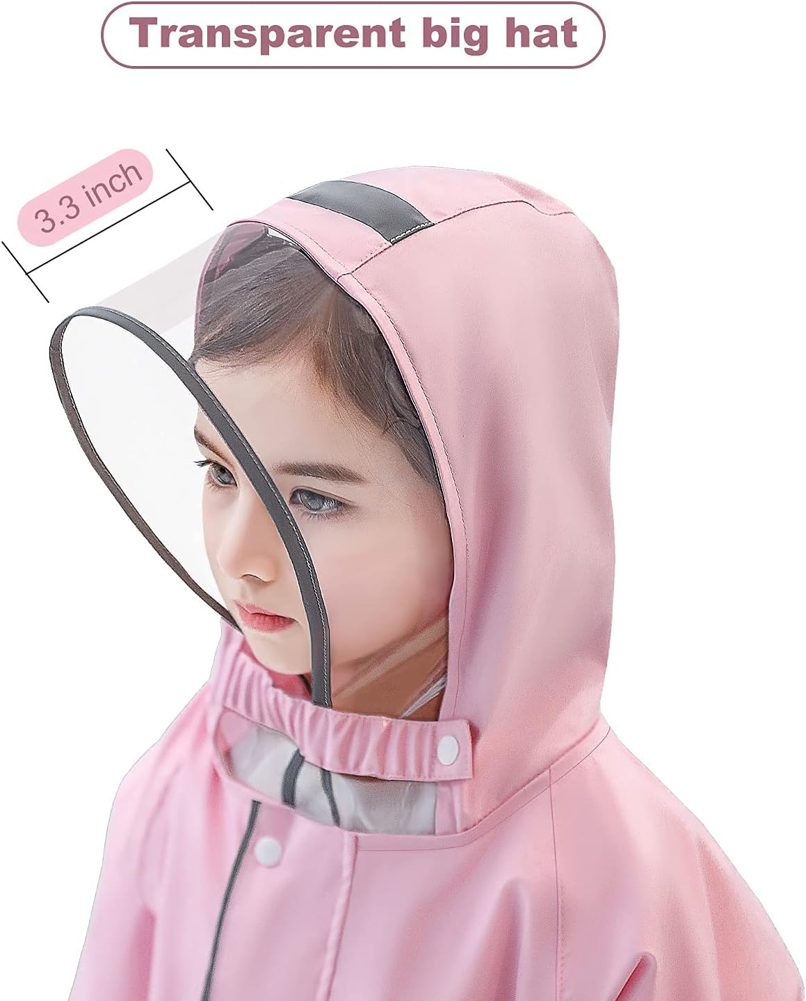 Rain Jacket for Kids Waterproof Reflective