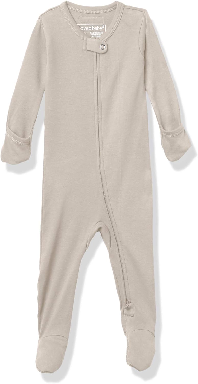 Lovedbaby Unisex Organic Baby Zipper Footie
