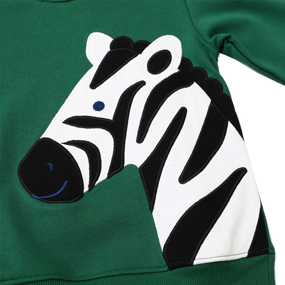 Popshion Boys Monster Truck Dinosaur Sweatshirt