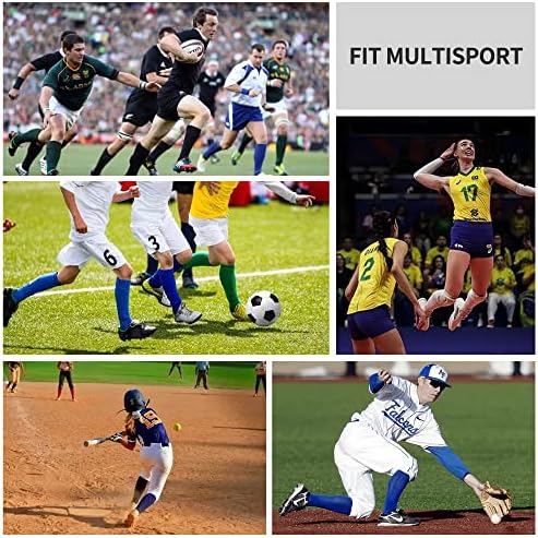 GRAPMKTG 3 Pack Multi-Sport Knee High Socks for Men Women
