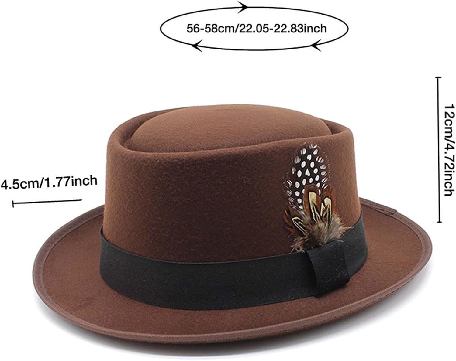 Bavarian Costume Hat With Feather For Men