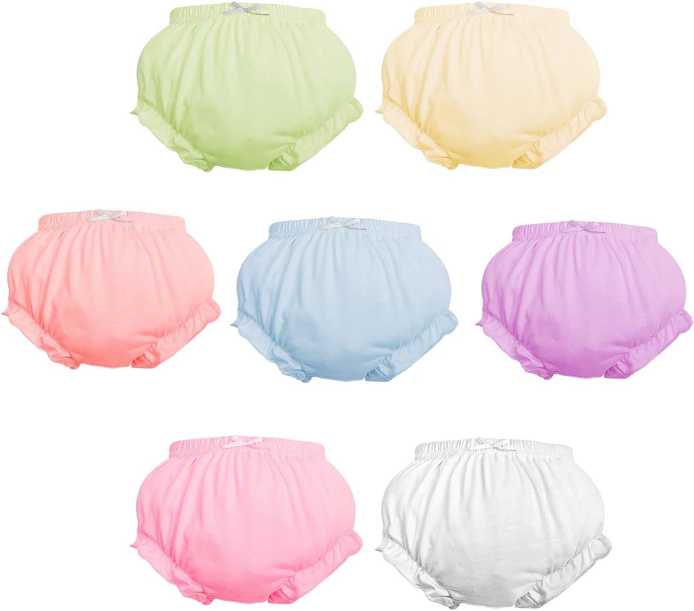 7-Pack Diaper Covers for Toddler Girls