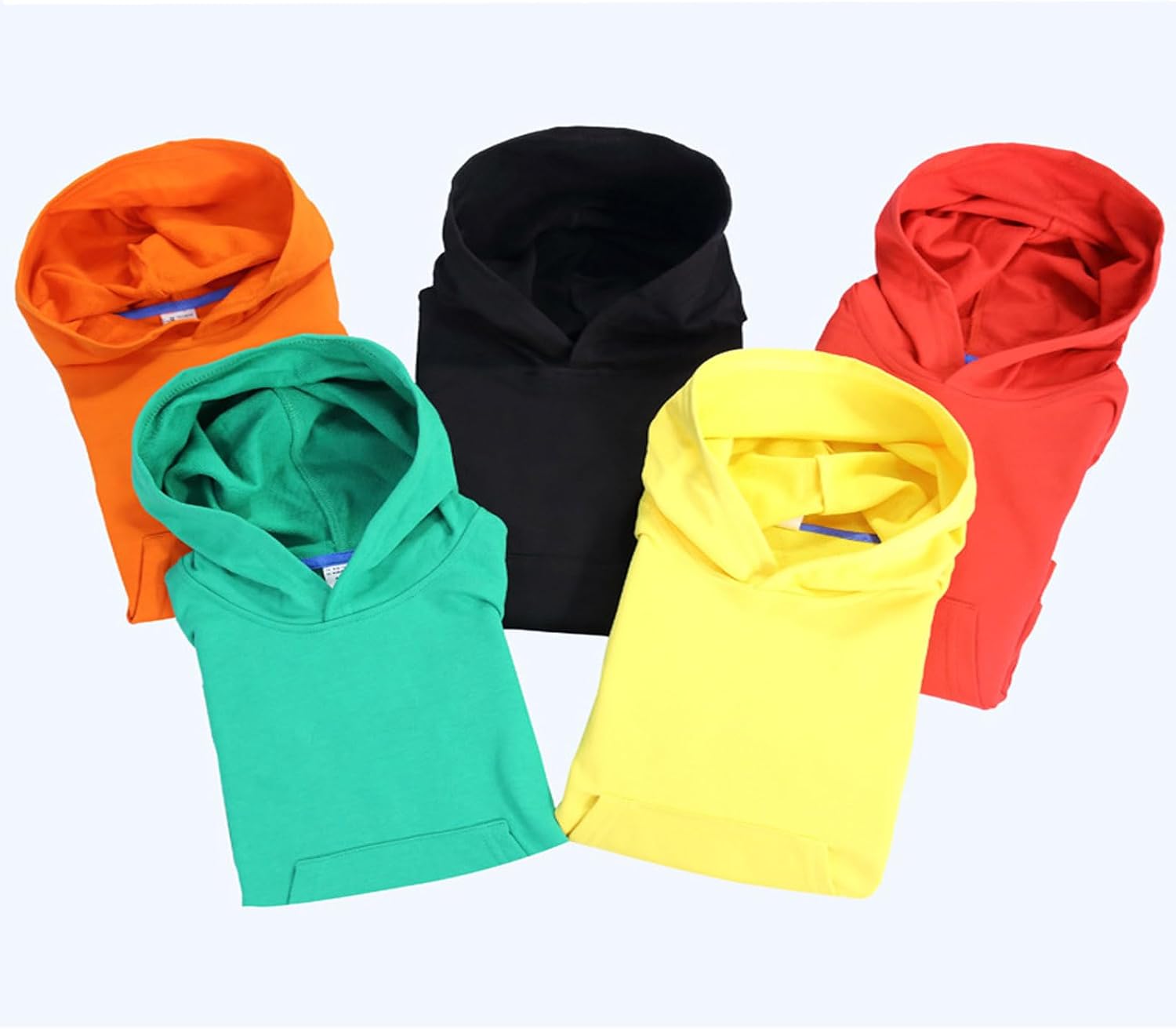 Comfortable solid long sleeve hoodie for kids
