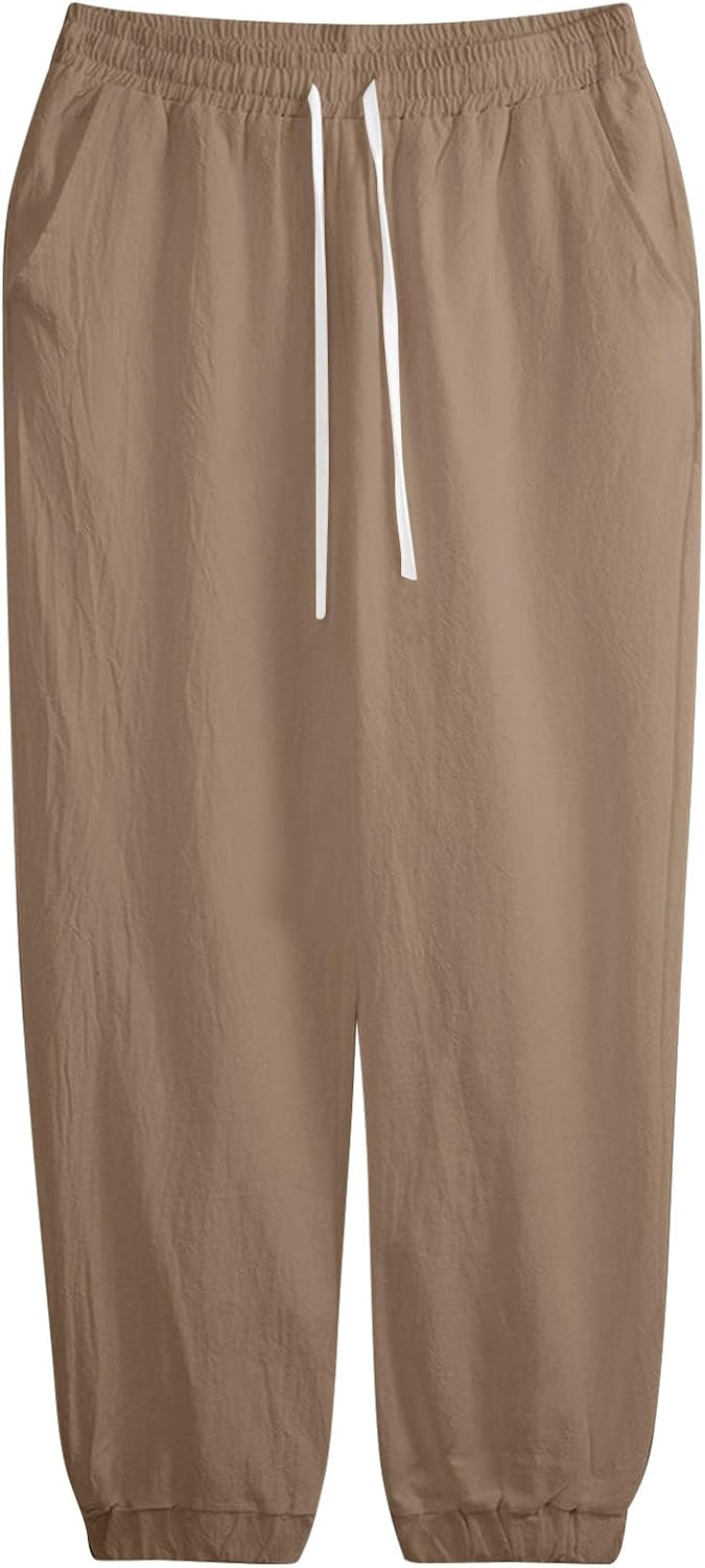 Premium Elastic waist Cotton Pants for Men - Lightweight and Breathable