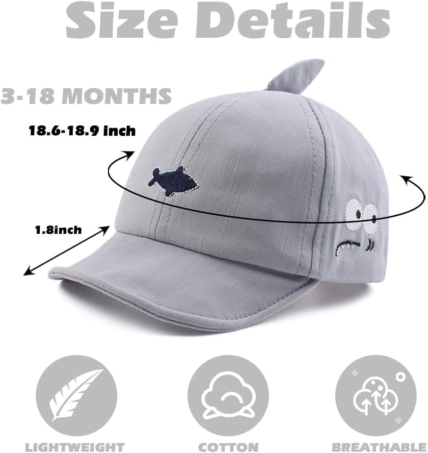JANGANNSA Baby Duck Cap Toddler Sunhat for Spring Summer