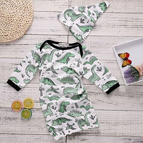 COLOOM Baby Dinosaur Pajamas Newborn Sleepers Perfect