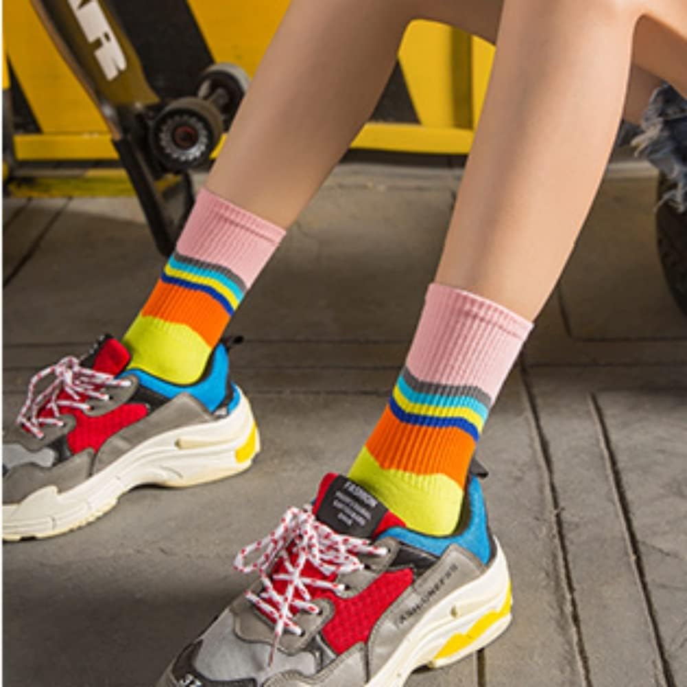 colorfulComfort Ankle Socks Two Stripes
