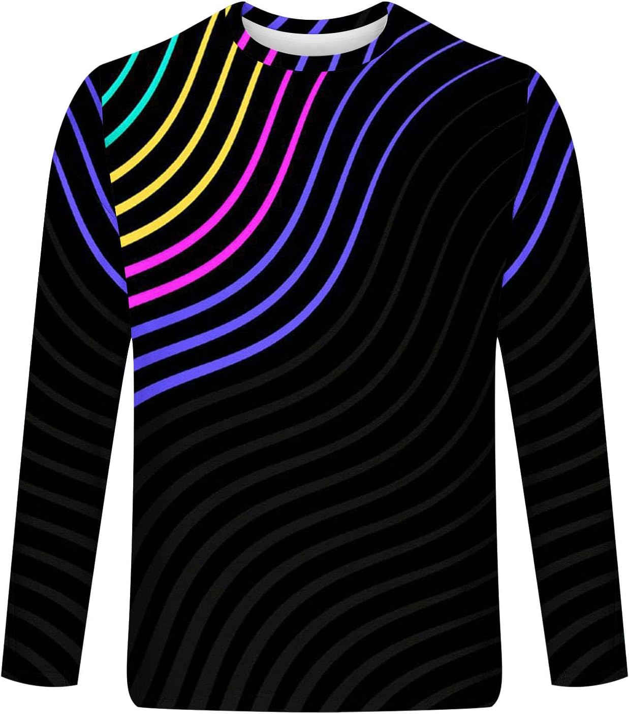 QIGUANDZ Mens Color-Striped 2-Piece Tracksuit