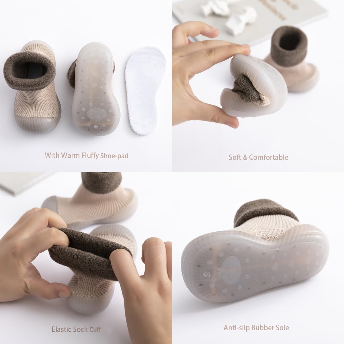 Perfect Warm Baby Sock Shoes for Infants Boys and Girls