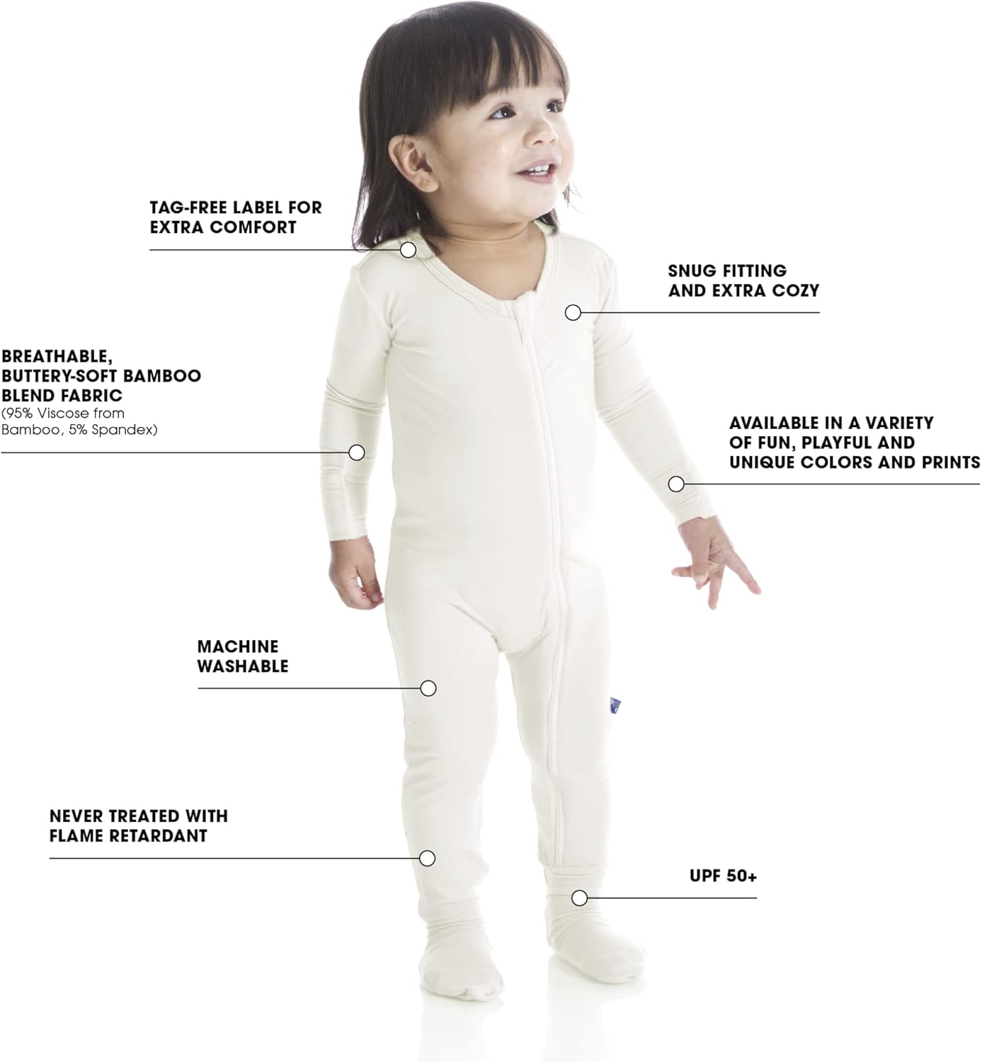 KicKee Welcome Home Zipper Footie for Boy