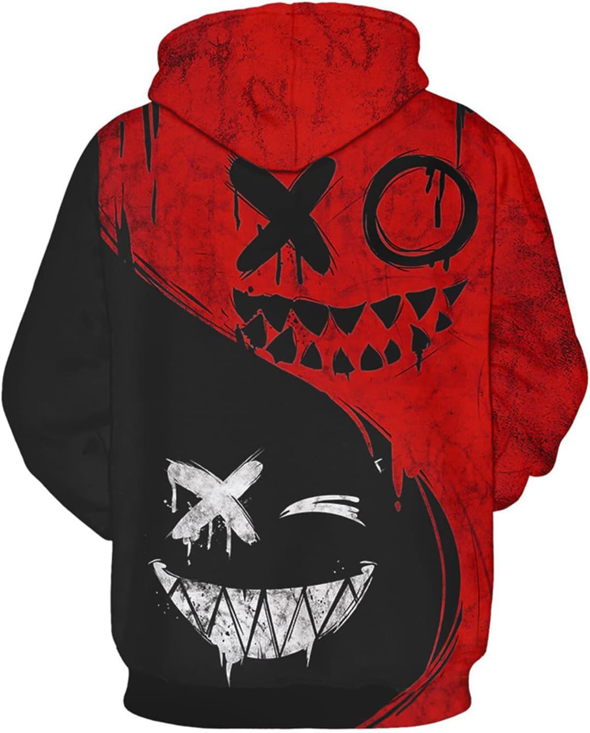 Mens 3D printed hoodie - Fashionable trendy