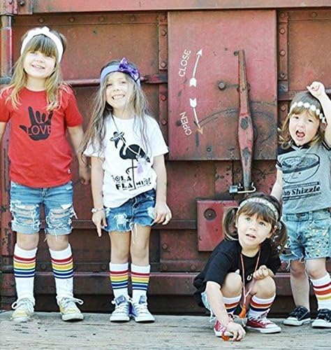 Xiyadun Unisex Toddler Child Cotton Knee High Socks 1-9 Years