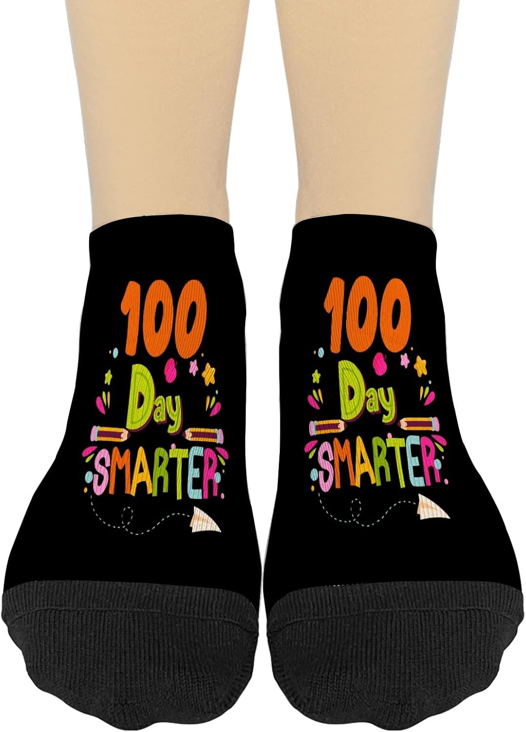 100 Days Smirk Womens Socks