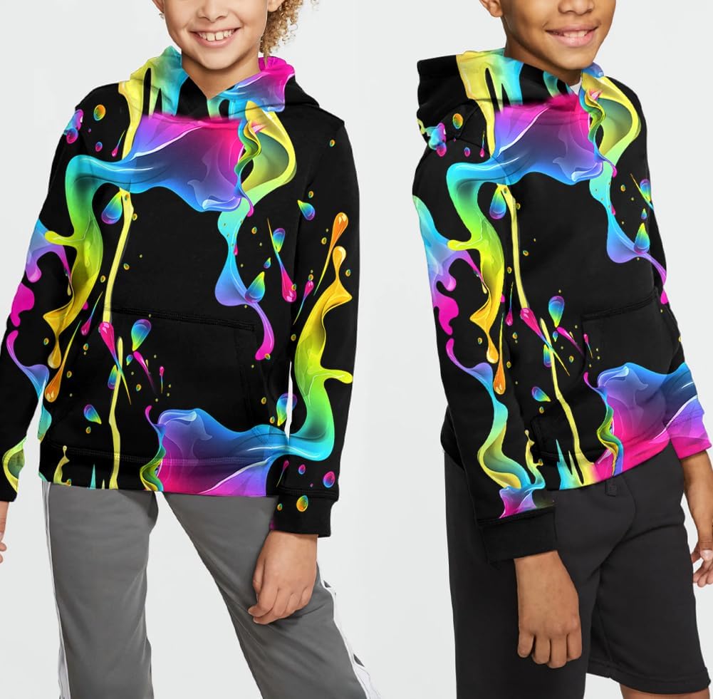 Neemanndy 3D Kids Graphic Sweater with Pocket