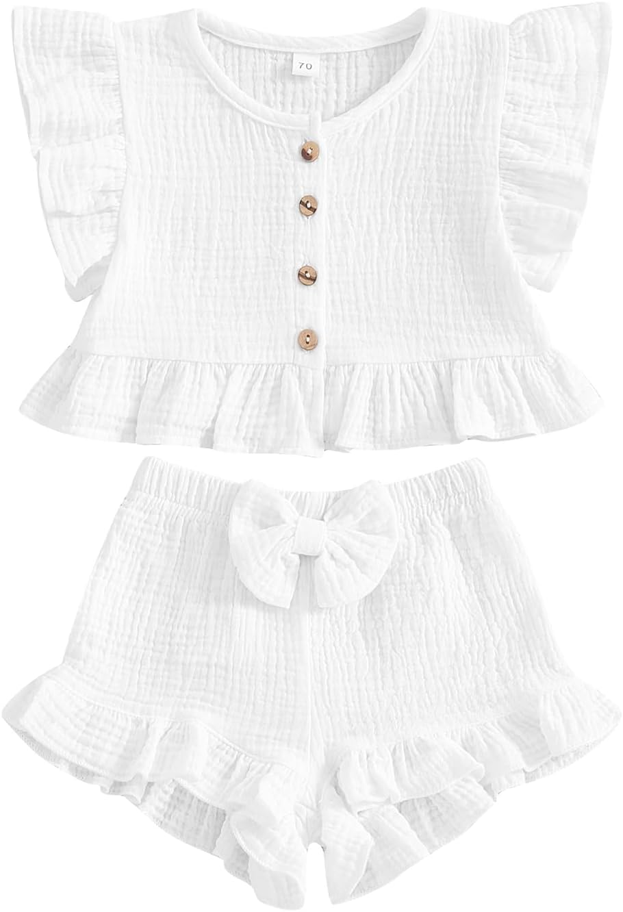 Summer Cute Toddler Ruffle Sleeveless Target Set