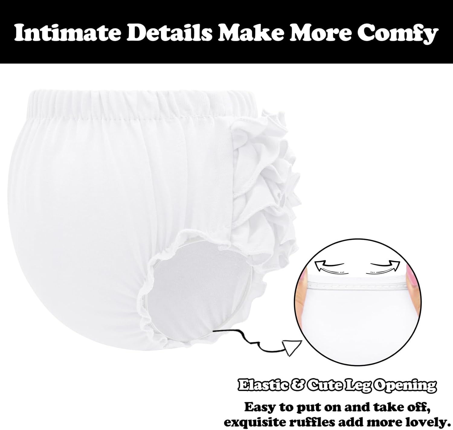 Sarfel Diaper Covers for Girls Cotton Bloomers