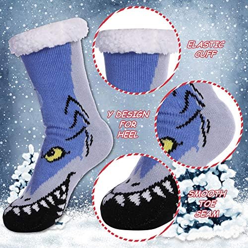 DYW Men Thermal Fuzzy Slipper Socks