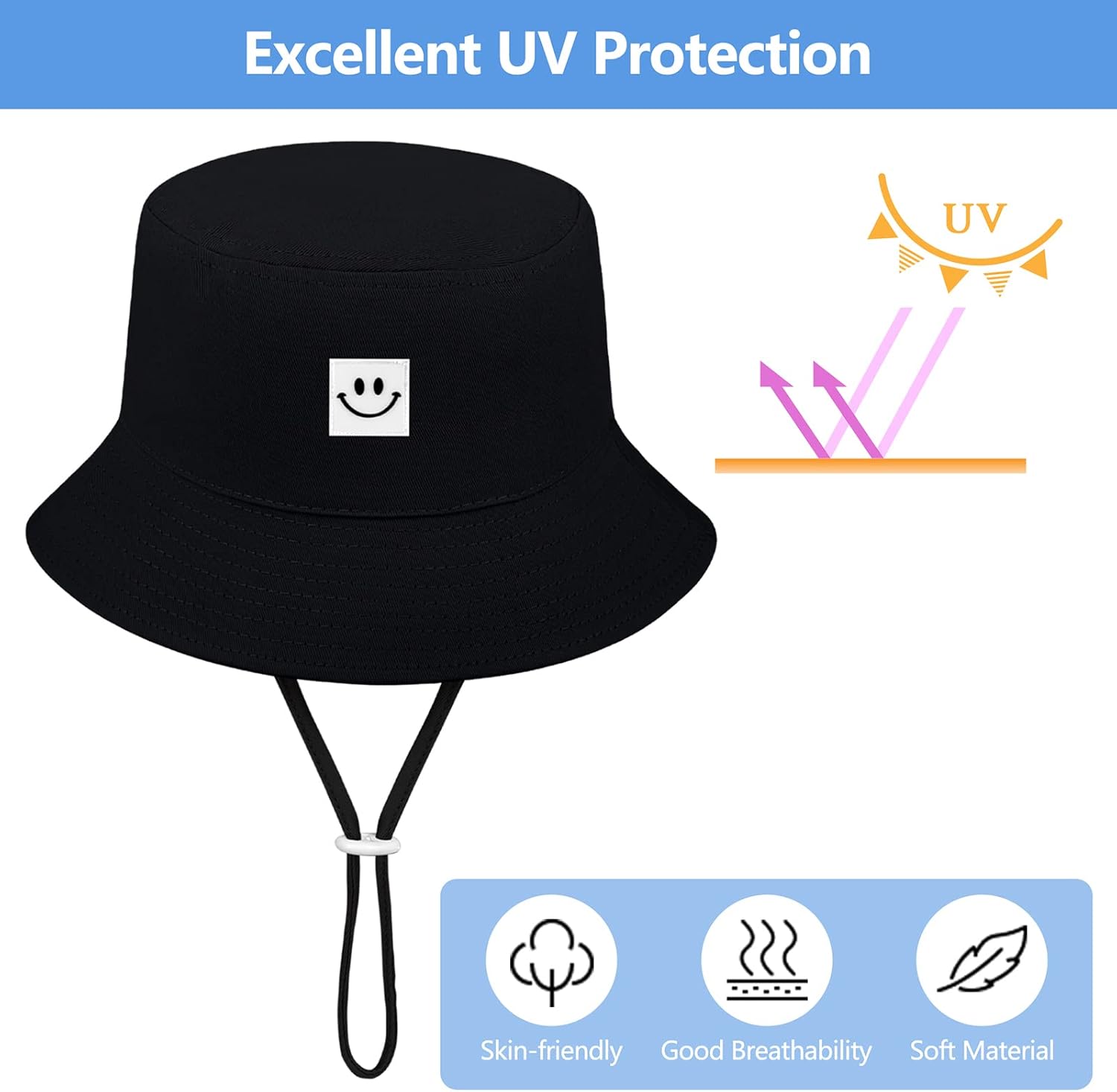 Cooraby 4-Pack Baby Sun Hat
