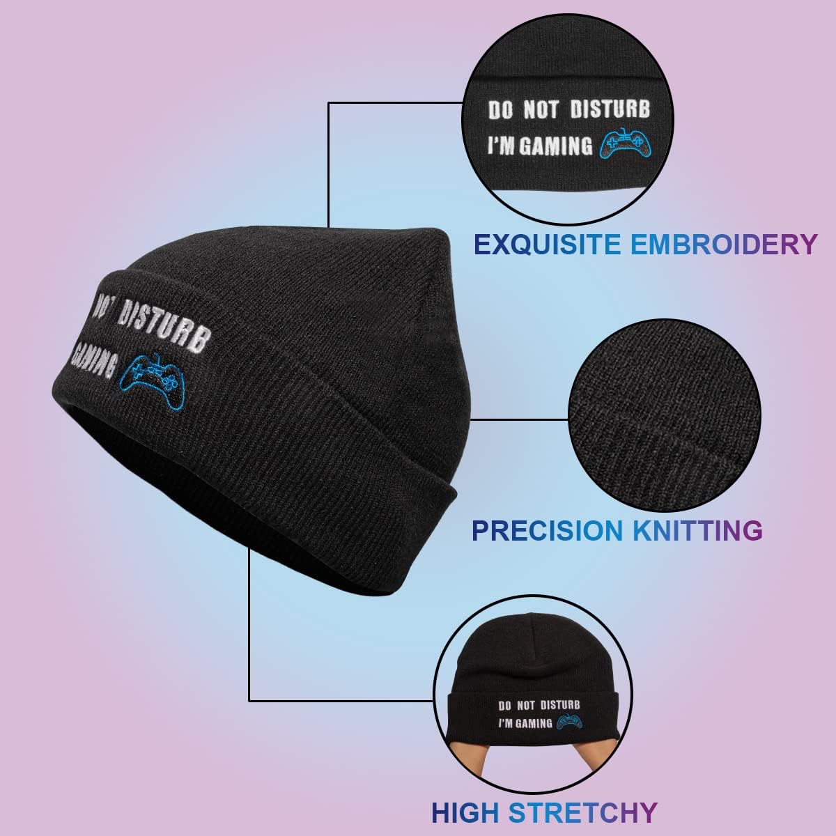 ANDOLO Do Not Disturb Gaming Socks and Beanie Hat