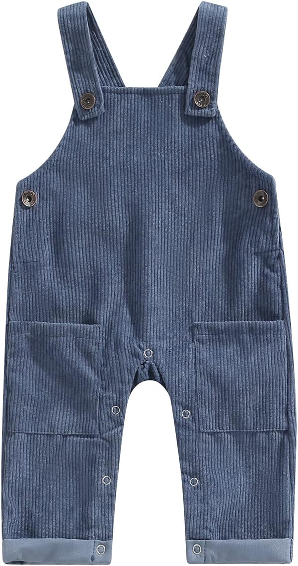 DNOMAID YZARC Baby Corduroy Overalls with Suspender