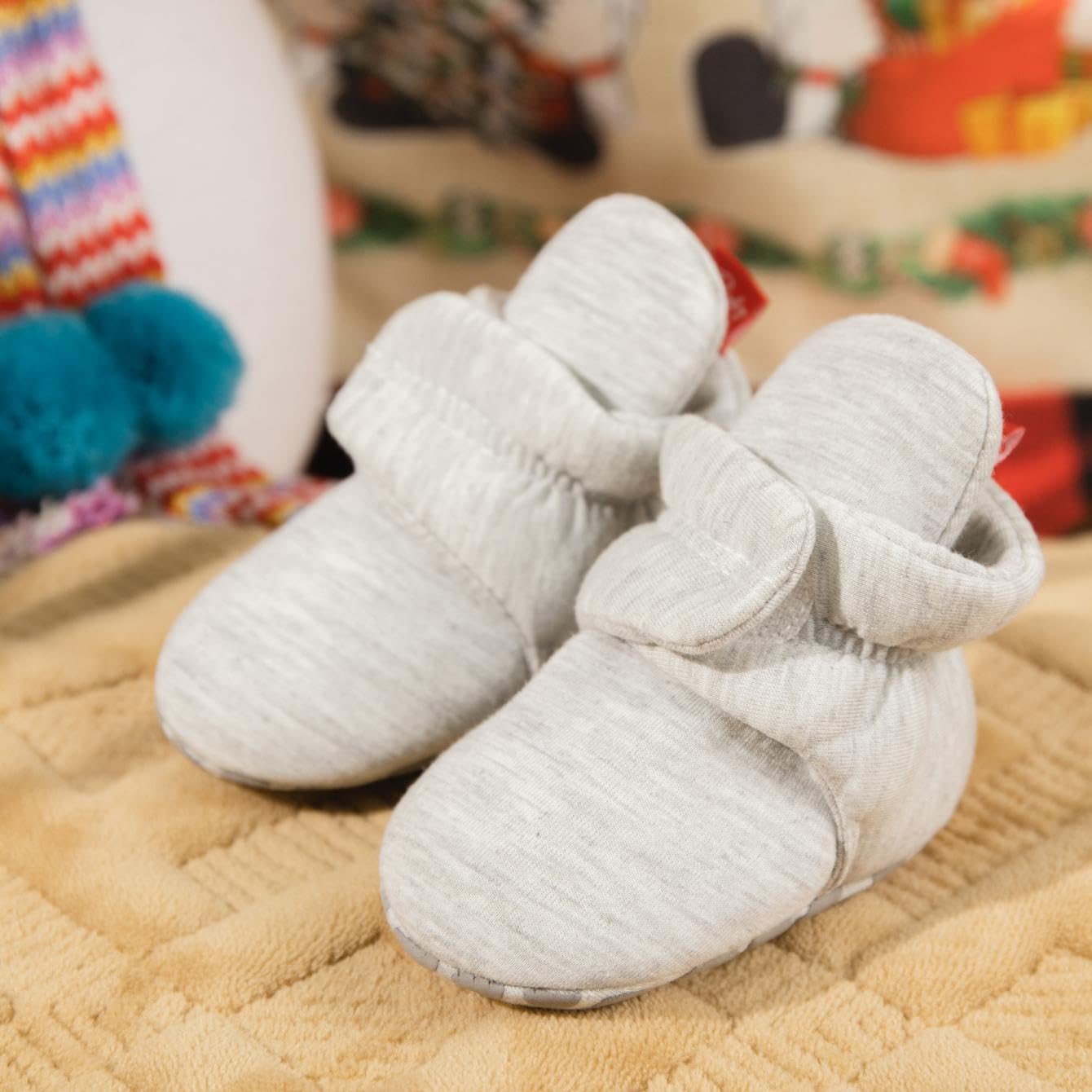 Comfy Anti-Slip Baby Booties with Grippers for Crib - Perfect First Walker