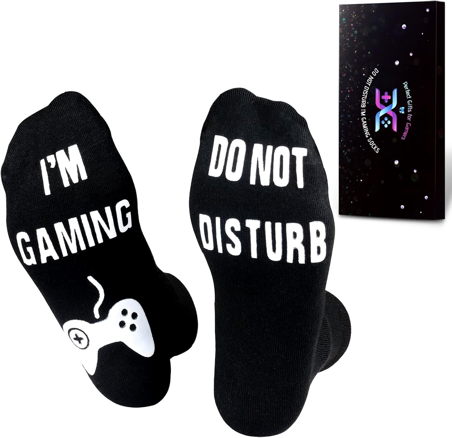 Do Not Disturb Gaming Socks - Hilarious Gift for Teenage Boys and Men
