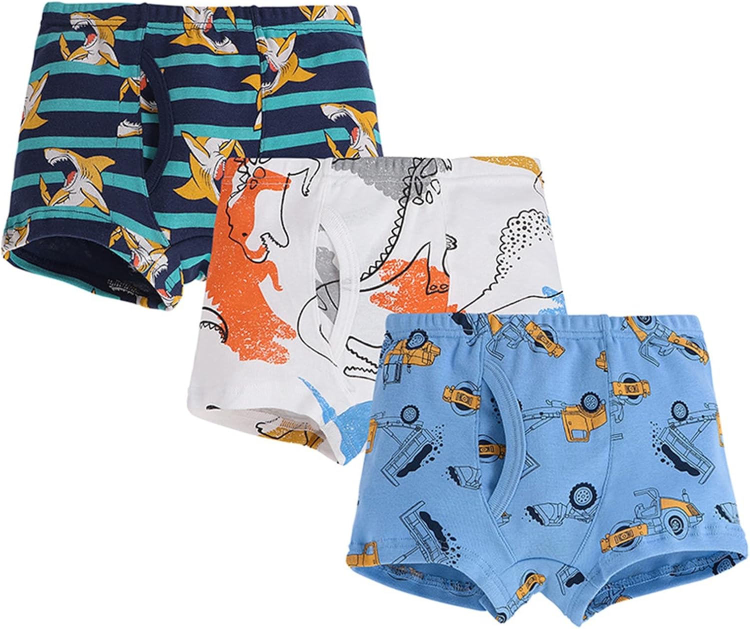 Dinosaur Themed Boys Boxers 3Pack