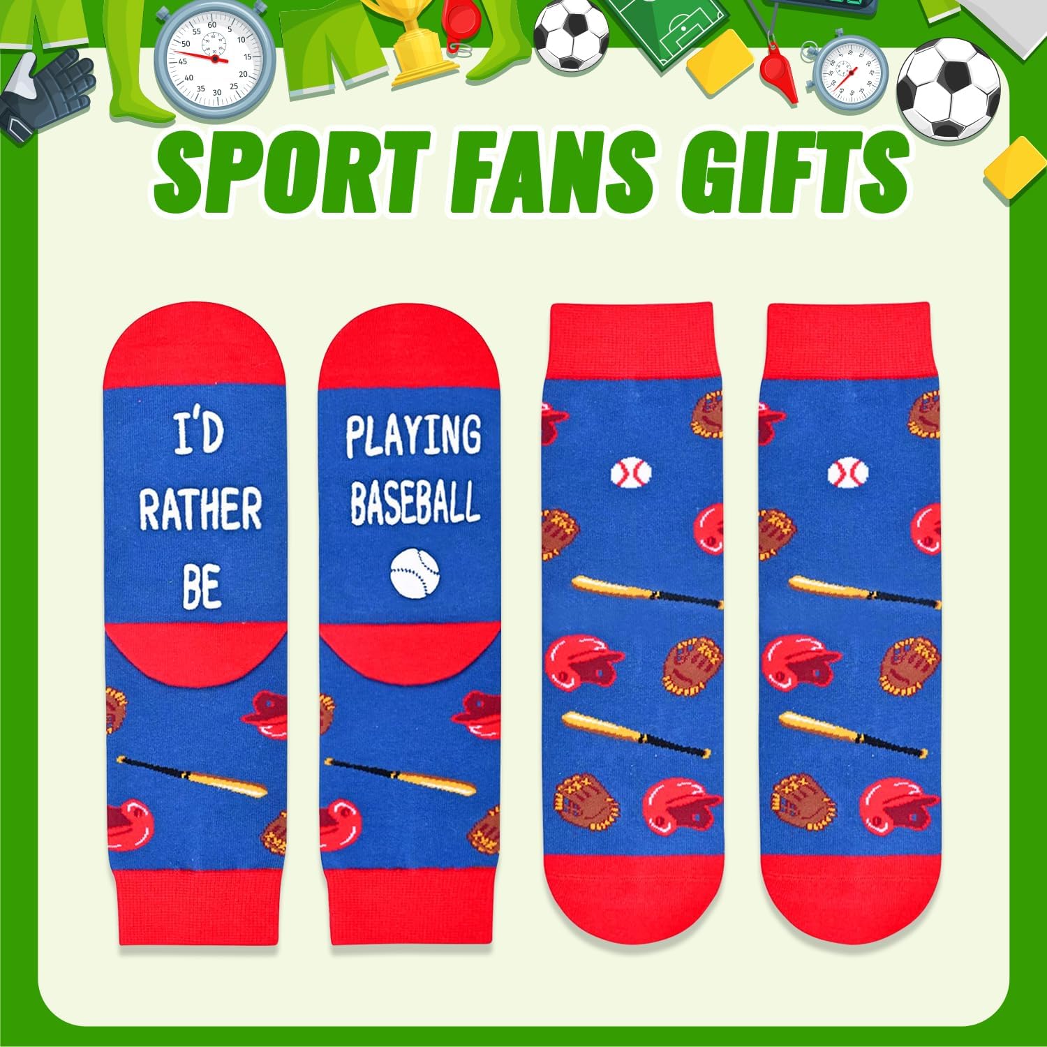 HAPPYPOP Boys BaseballSoccerSports Socks Gift - Messages Cool Hidden Fun