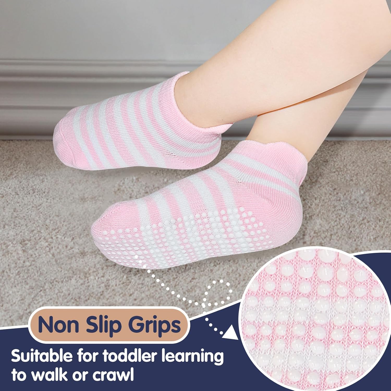 SkiBeaut Baby Socks for Toddlers 0-5 Years