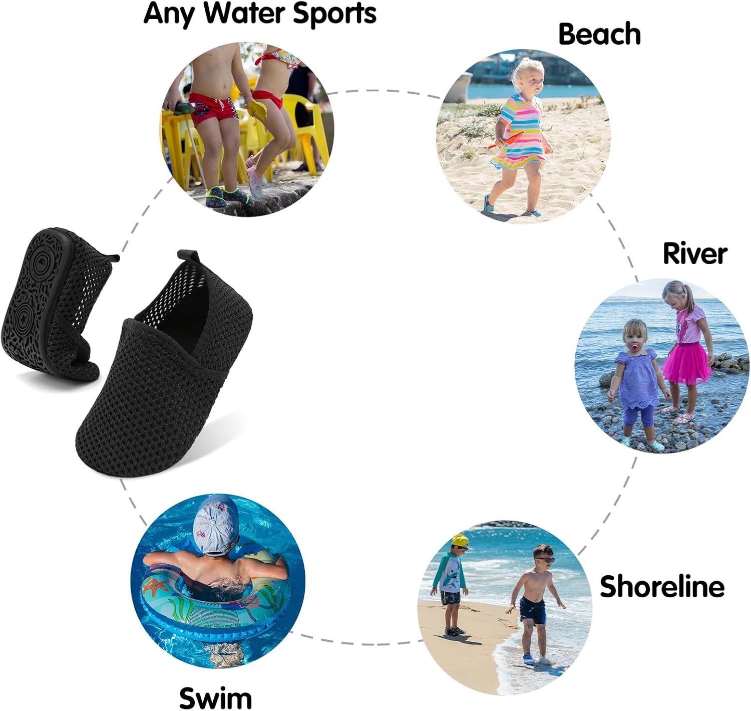 Centipede Demon Quick Dry Water Shoes for Kids