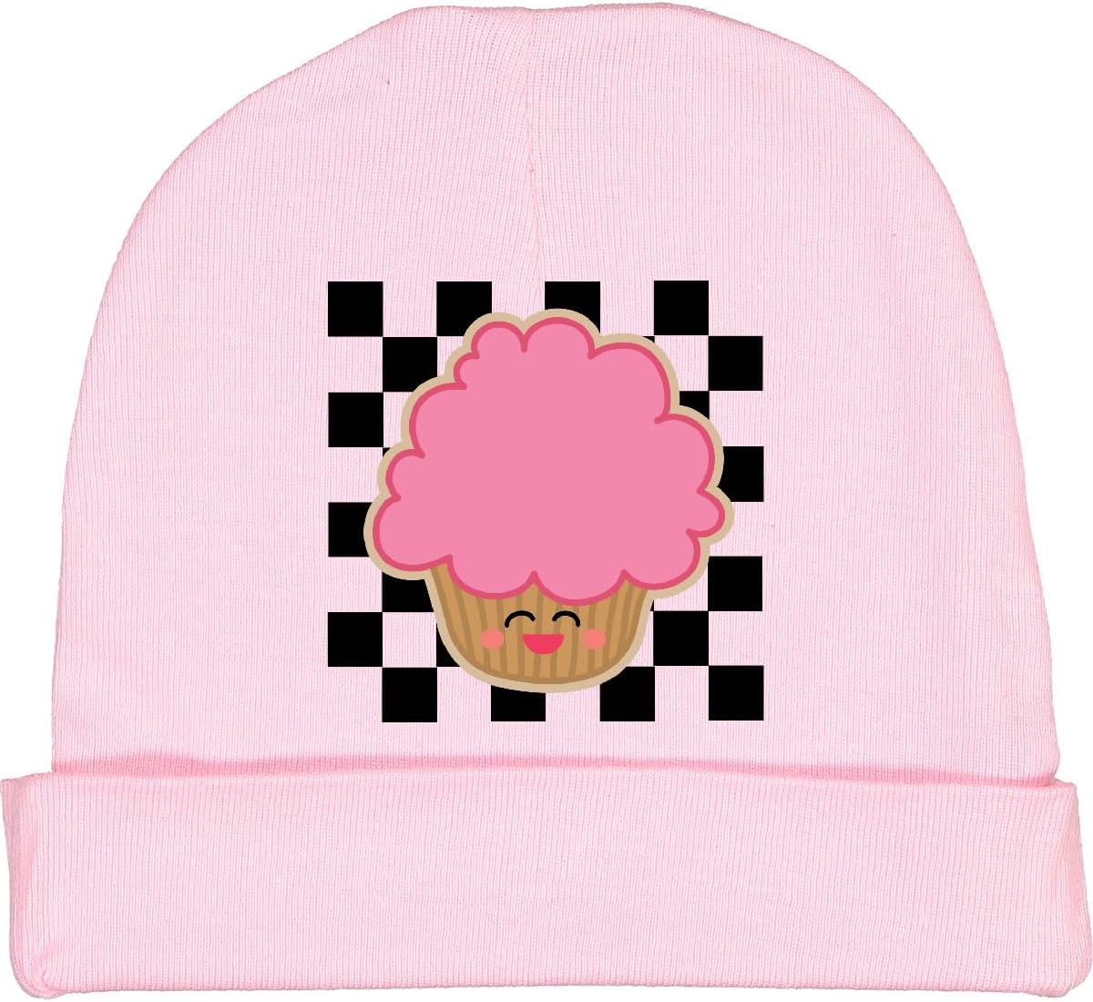 Inktastic Checkers Cupcake Baby Beanie Hat - Soft Thermal