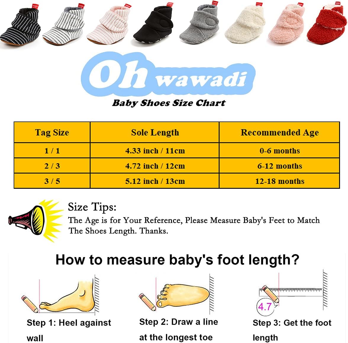 Ohwadadi - Soft Warm Baby Slippers