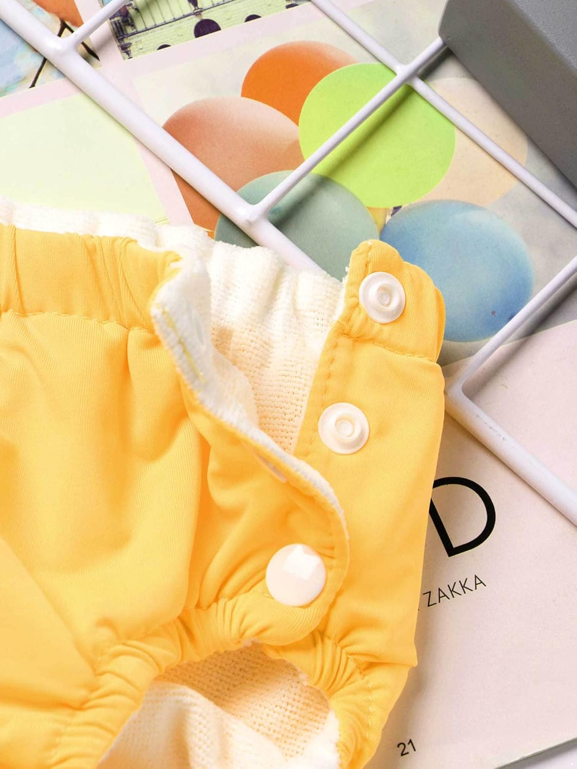 Adjustable Washable Diaper for Baby Girls Soft Durable Reusable