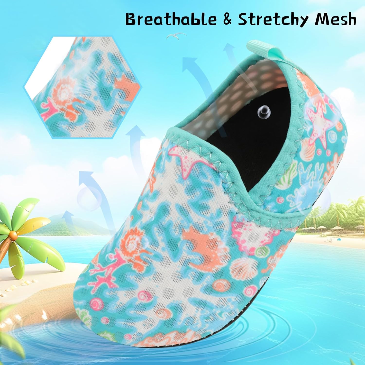 Solve Every Day - Centipede Demon Toddler Water Shoes