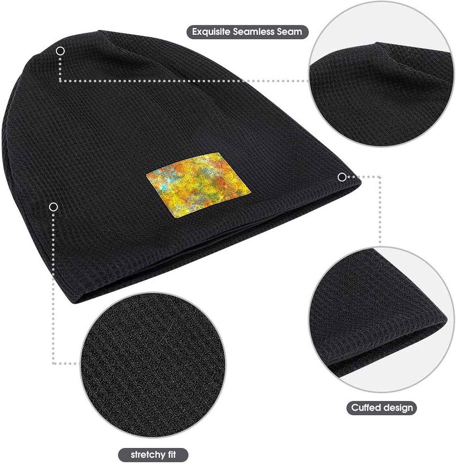 BTTLLKE Unisex Cozy Winter Fleece Beanie Skull Cap