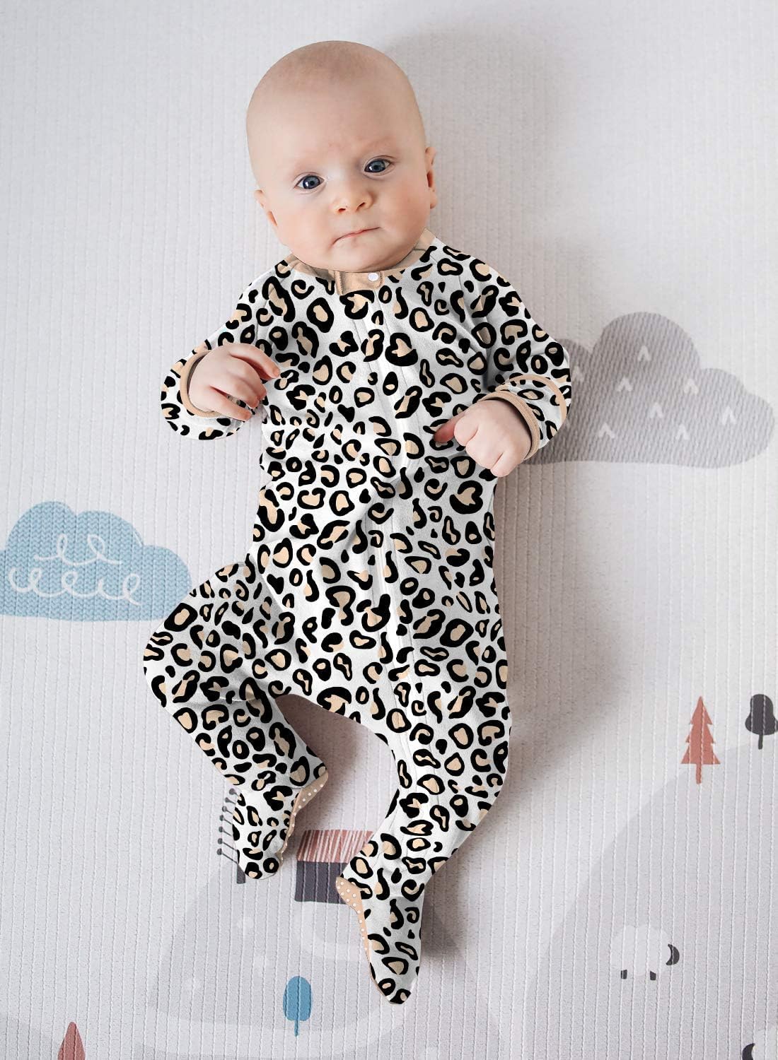 UNIFACO Baby Pajamas Footed Sleepy