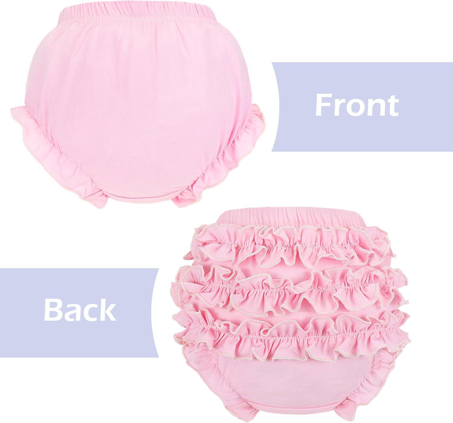 5-Pack Ruffle Diaper Covers for Toddler Girls