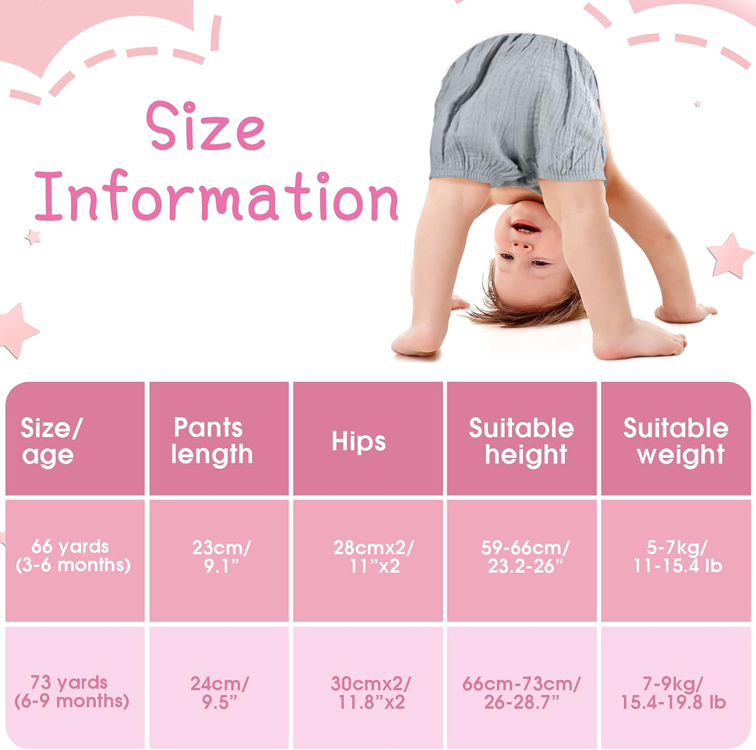 Sintege 5-Piece Baby Summer Shorts - Perfect Gift for Babies