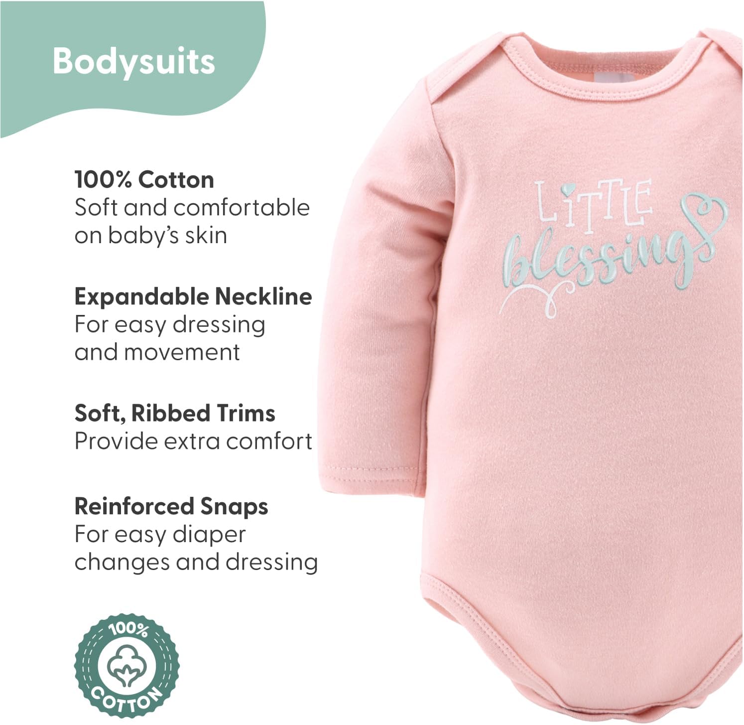 Adorably Cute Baby Layette Gift Set for Girls - Floral Elephant