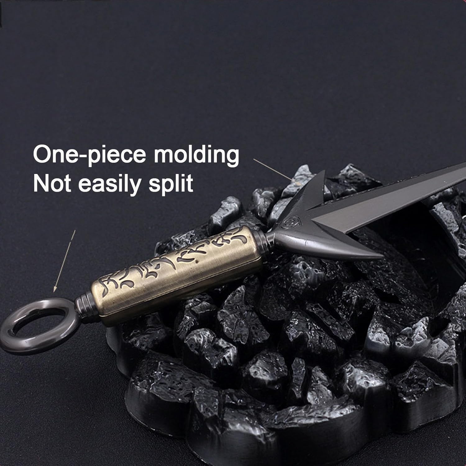 FAYAIALO 9 Inch Minato Kunai Metal Keychain