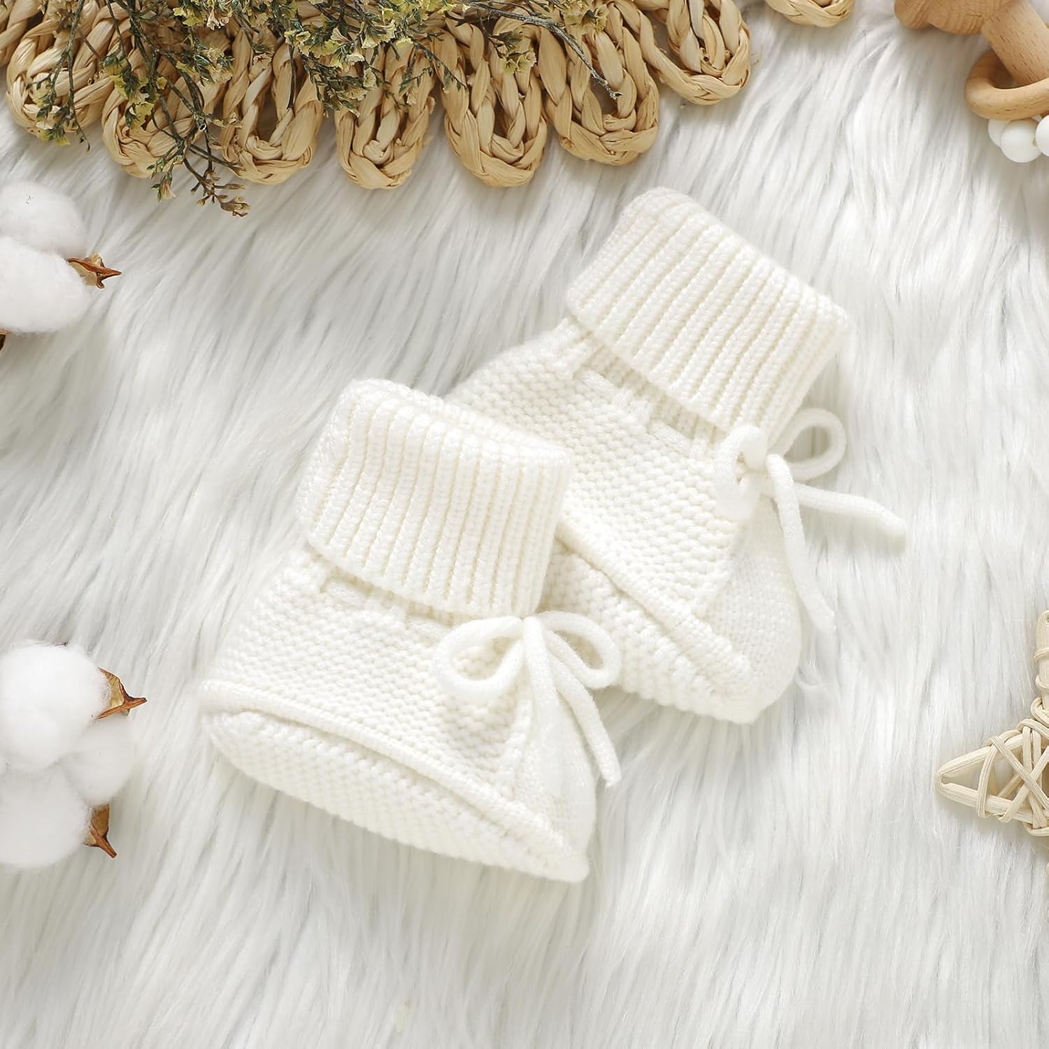 Mimixiong Baby Booties Soft Cozy for Newborns