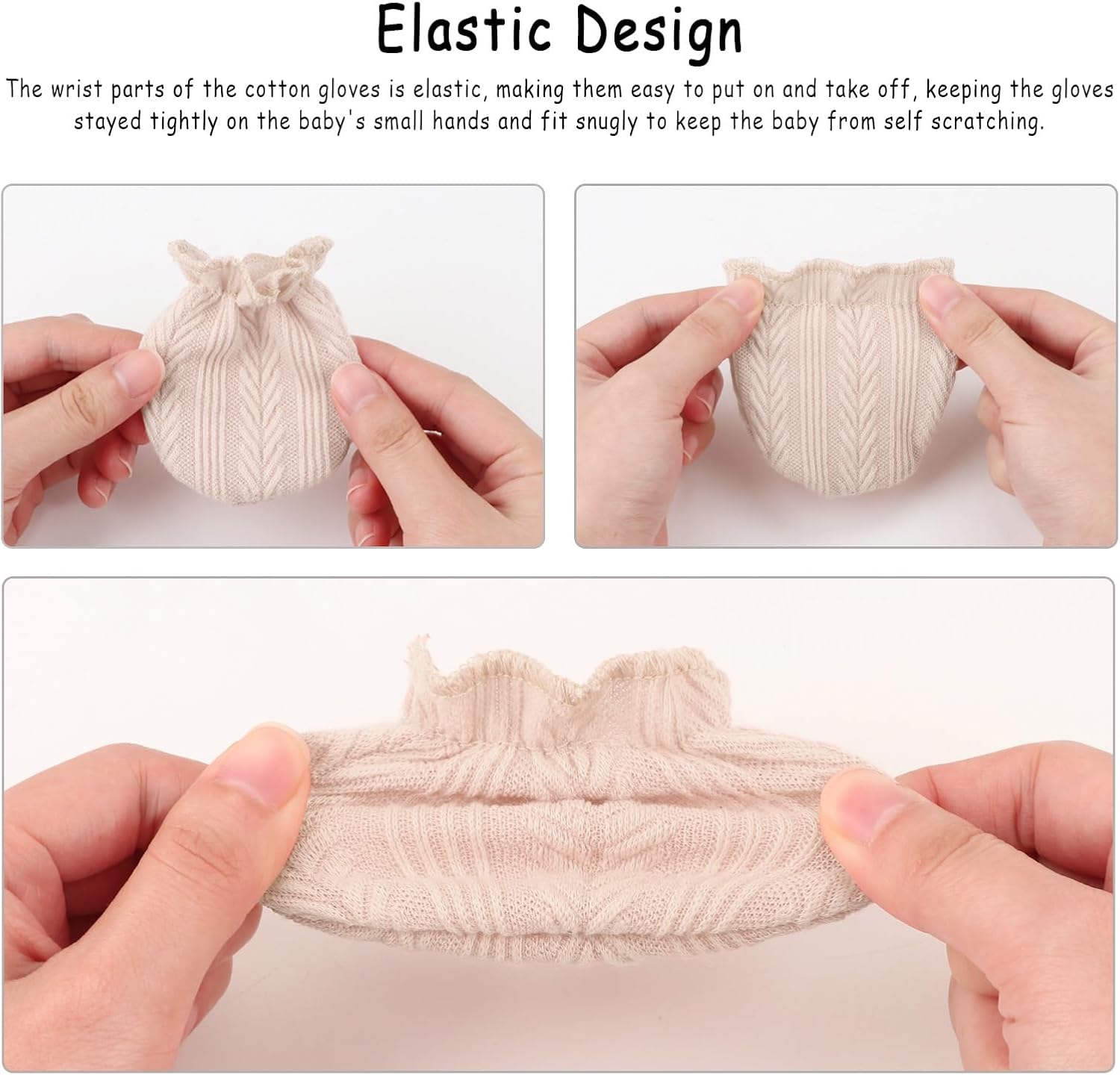 Perfectly Soft No ScratchWrist Gloves for Newborns toddler Girls Boys