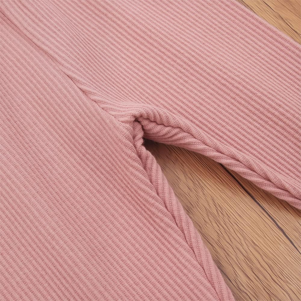 IZYJOY Toddler Girl Leggings with Ruffle Lace Trim