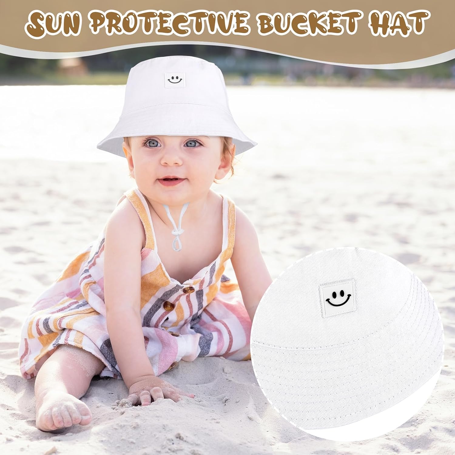 Cooraby 4-Pack Baby Sun Hat