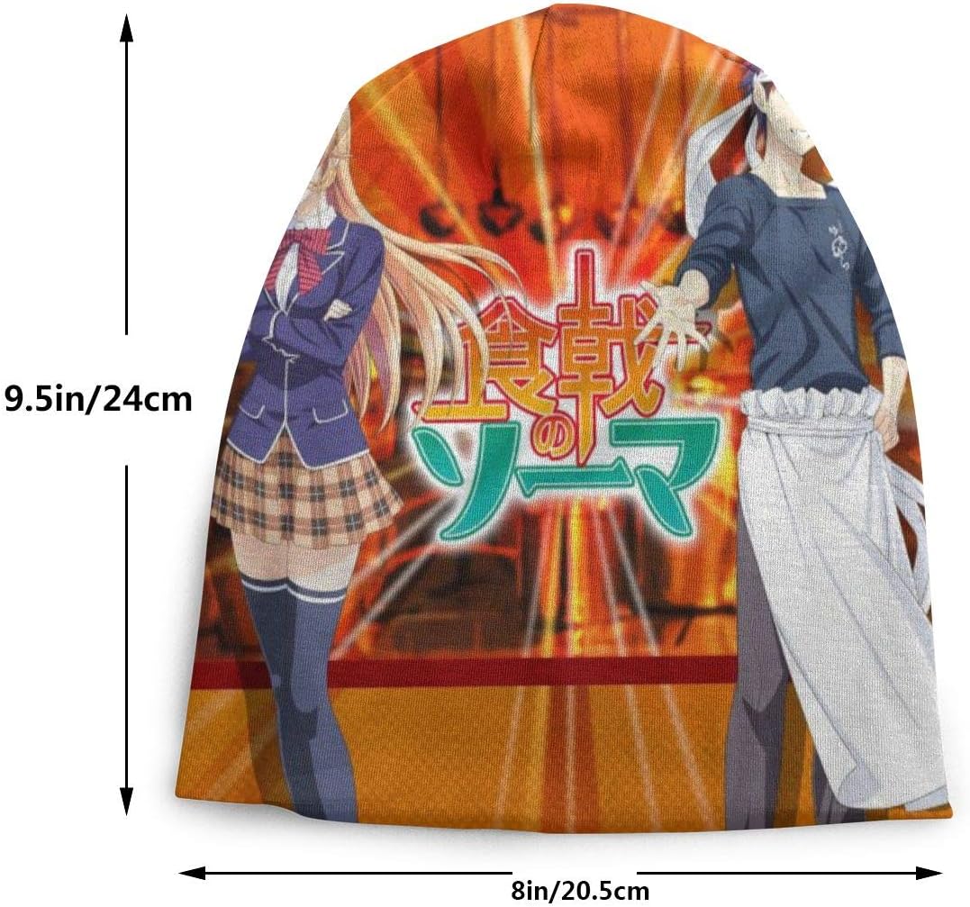 Food Wars Shokugeki No Soma Kids Skull Cap Beanie Cap Black
