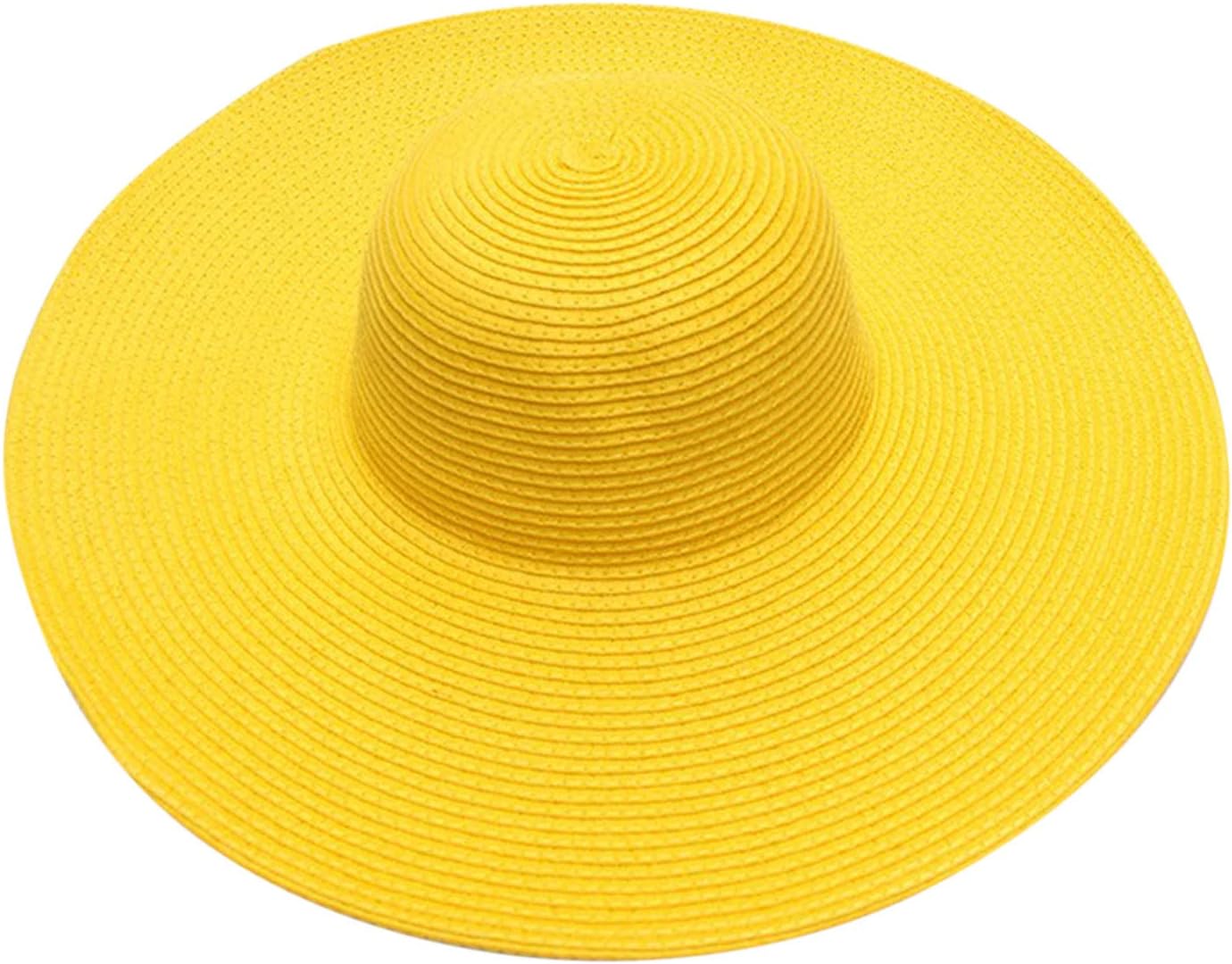 UANGKOU Boys Wide Brim Straw Hat - UV Protection Foldable Comfortable