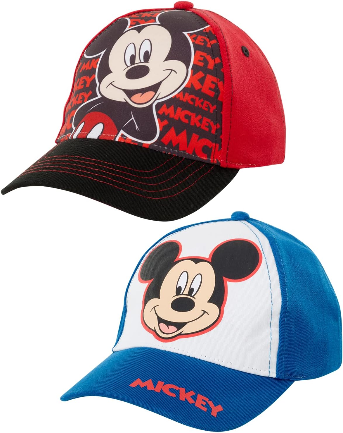 Disney Boys 3D Mickey Mouse Baseball Cap 2 Pack 1