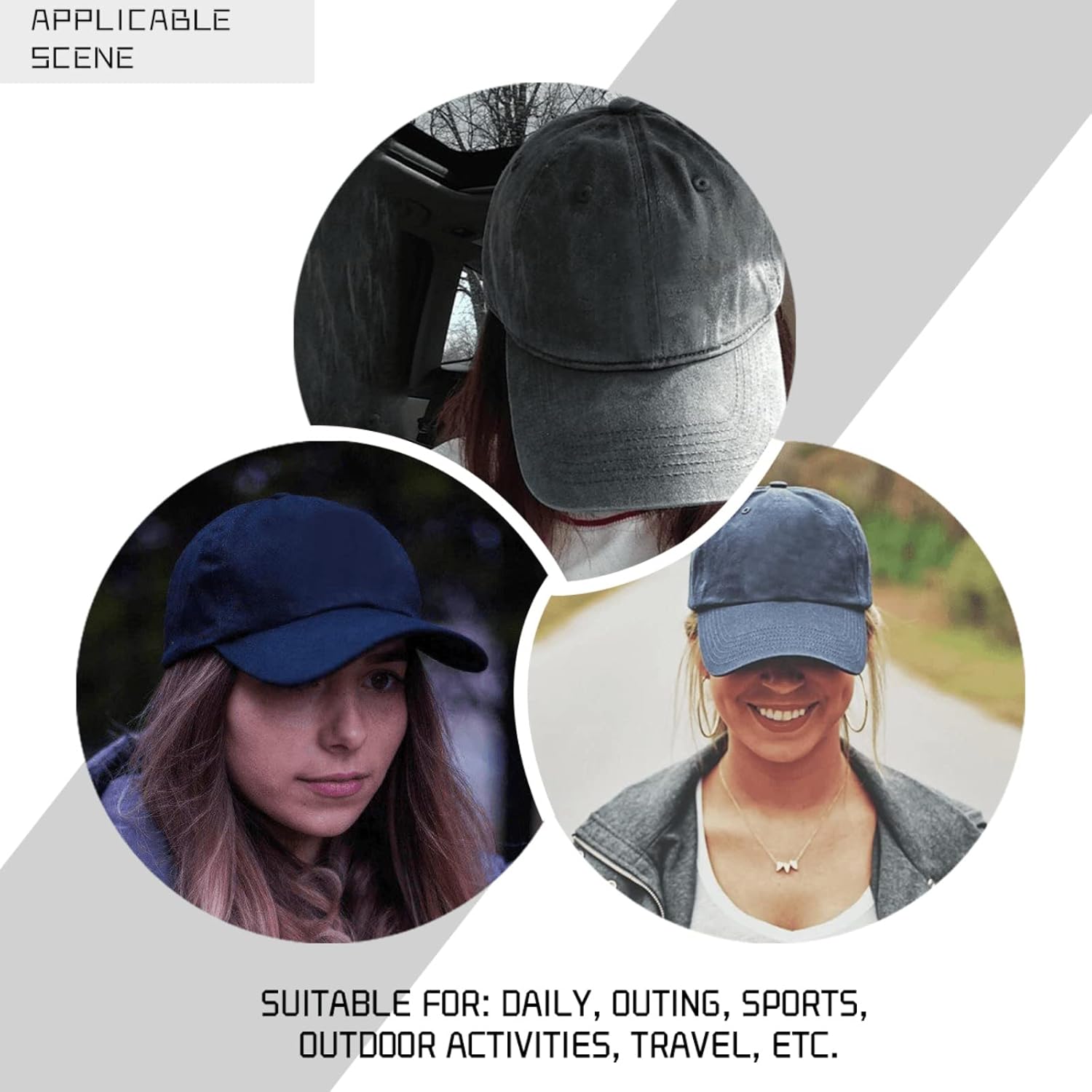 The Struggle is Real Pigment Black Baseball Cap for Men
