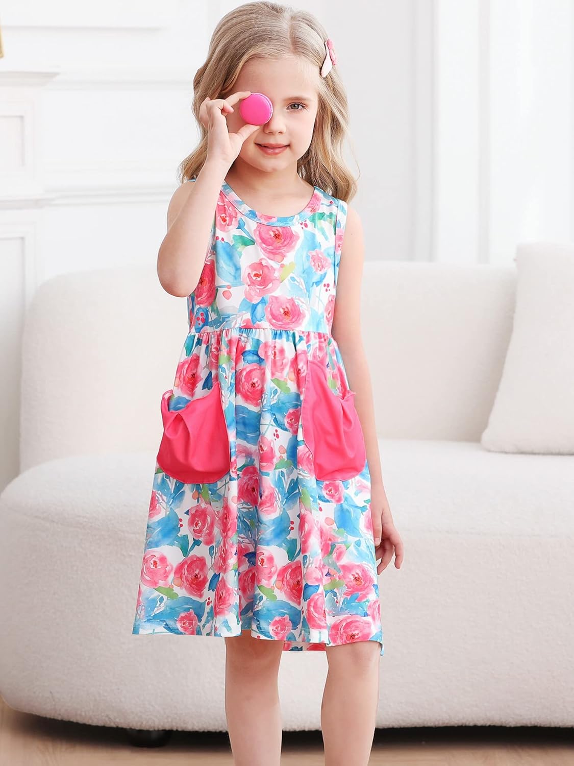 Cute Summer Pouch Dress for Kids