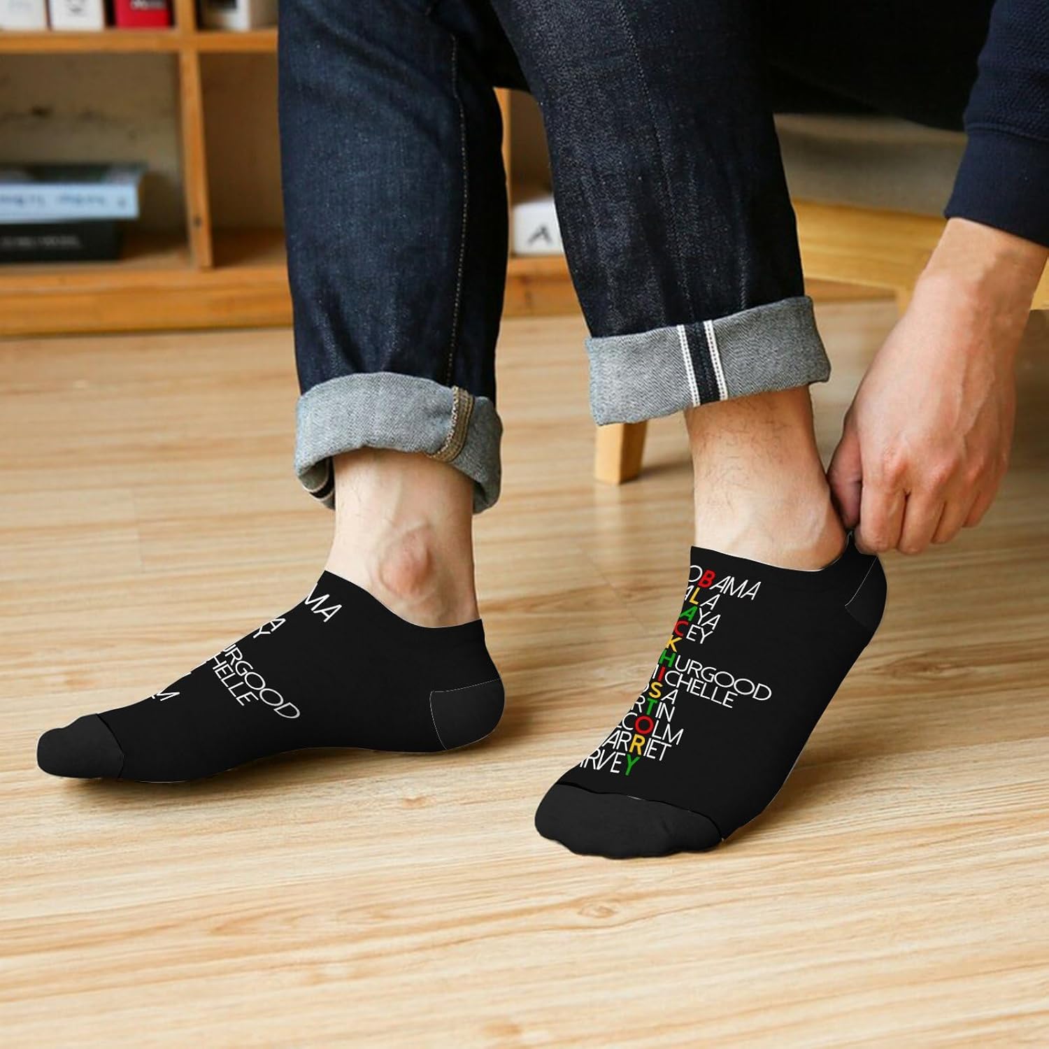 B Is For Brilliants Black Boy Kid Socks